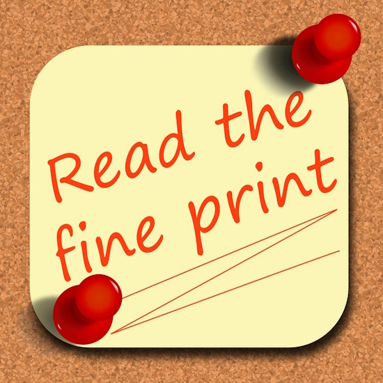 fine print