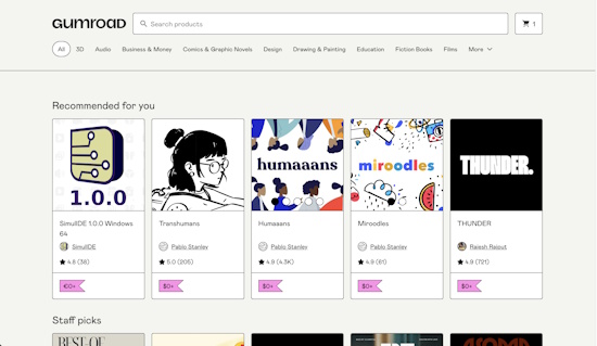 gumroad discover