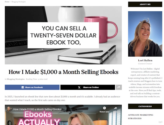 selling ebooks