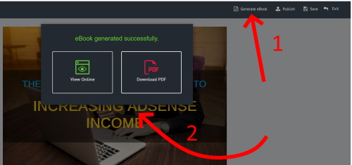 sqribble make an ebook