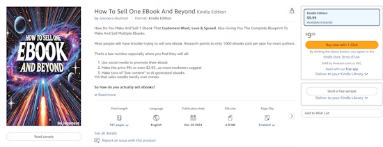 passive ebook selling