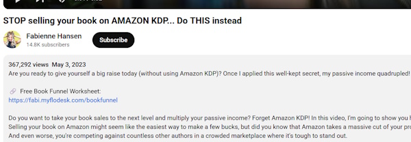 passive sales with ebooks