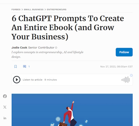 How to create an ebook with AI. Then use it as a free bonus for subscribers